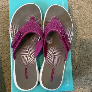 Collection by Clarks Pink/Purple Flip Flop Sandals